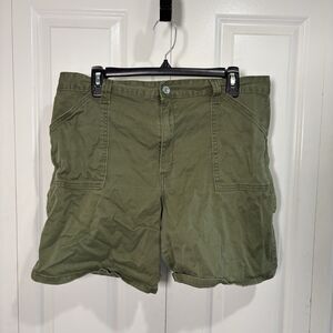 Levi’s 550 Shorts Womens 16 Relaxed Fit Green Utility Y2K Cargo Boho Core OG